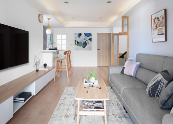 改造40年北投老宅｜清新的無印風加小跳色的北歐風打造未來新婚小天地